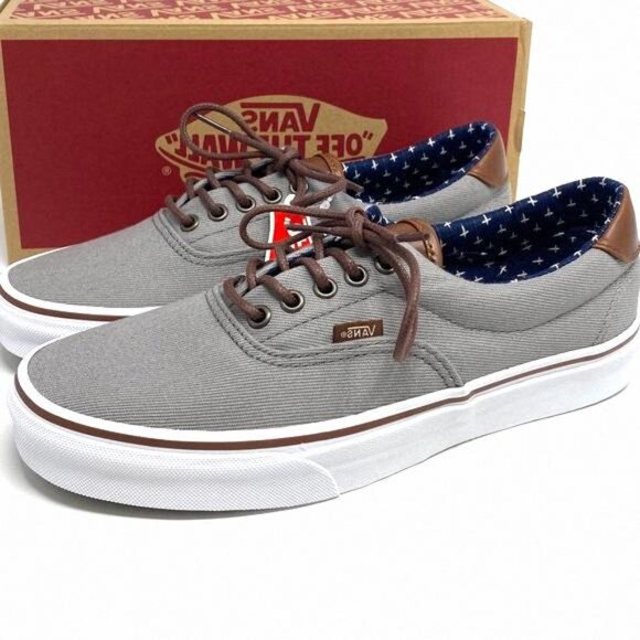 Vans Shoes - 💖MEGA SALE💖Vans Women Era 59 T&L Frost Gray VN000ZMSH0K Lacing Canvas Plus